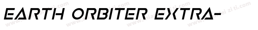 Earth Orbiter Extra字体转换